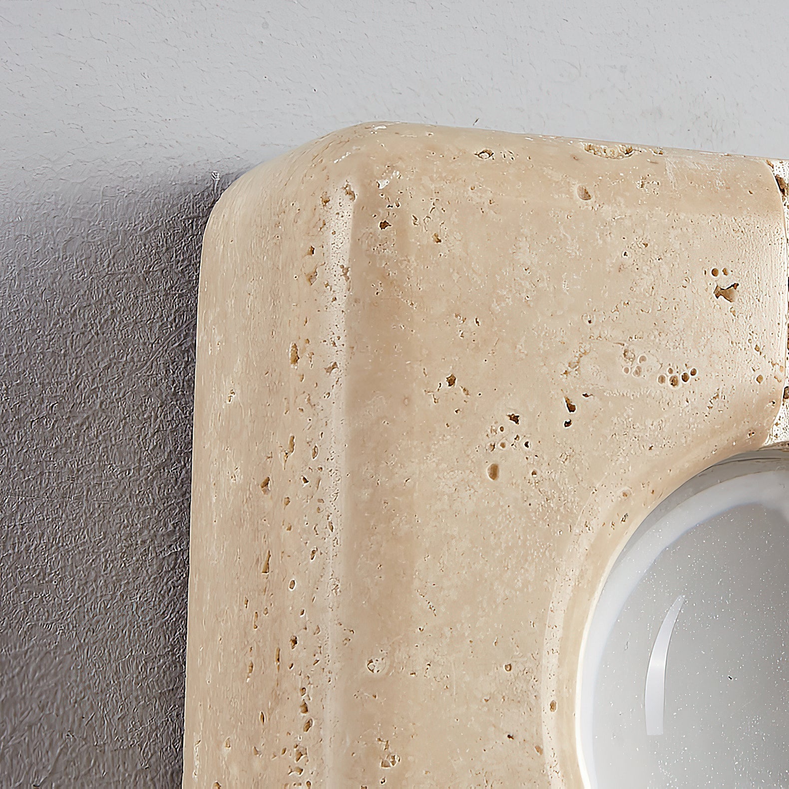 Kosmo Modern Minimalist Clear Travertine Wall Lamp - Letslighting