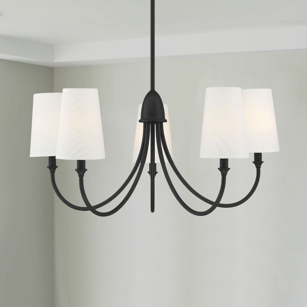 Lumin Vintage Industrieller Stoff-Kronleuchter-Letslighting