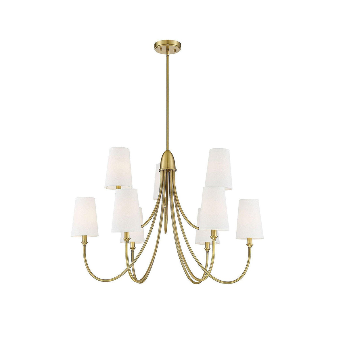 Lumin Vintage Industrieller Stoff-Kronleuchter-Letslighting