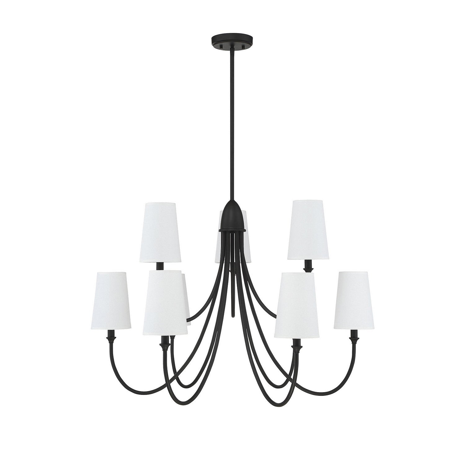 Lumin Vintage Industrieller Stoff-Kronleuchter-Letslighting