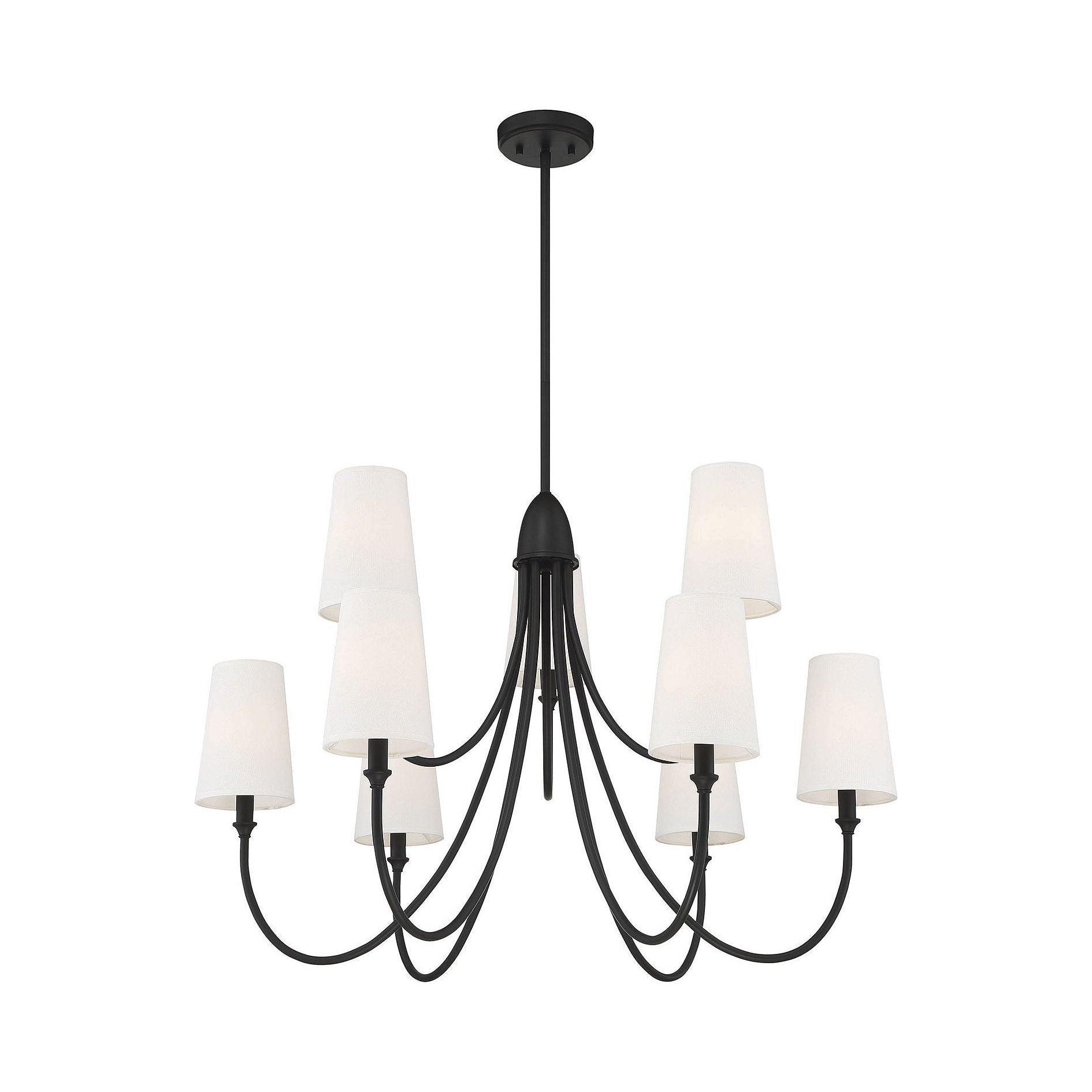 Lumin Vintage Industrieller Stoff-Kronleuchter-Letslighting