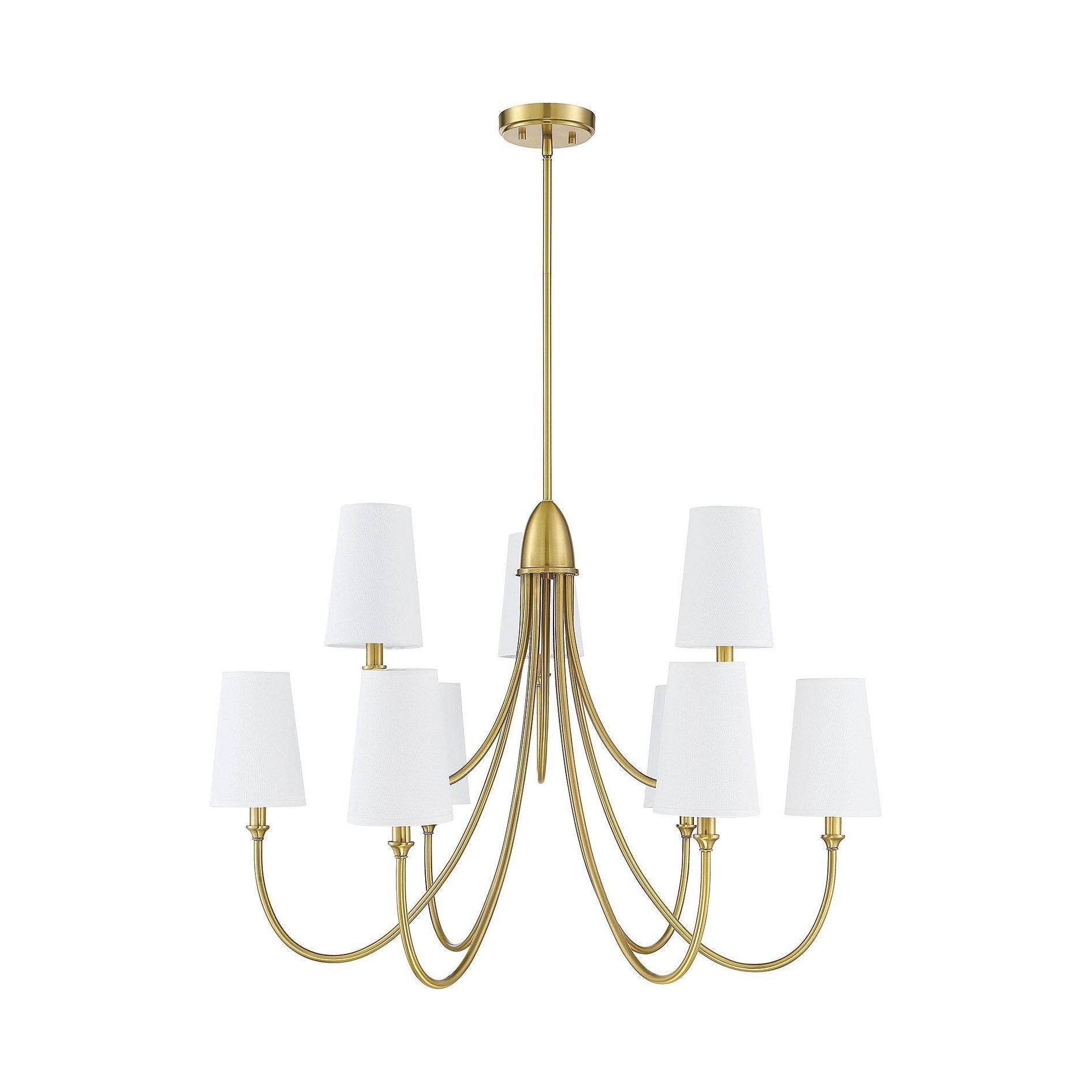 Lumin Vintage Industrieller Stoff-Kronleuchter-Letslighting