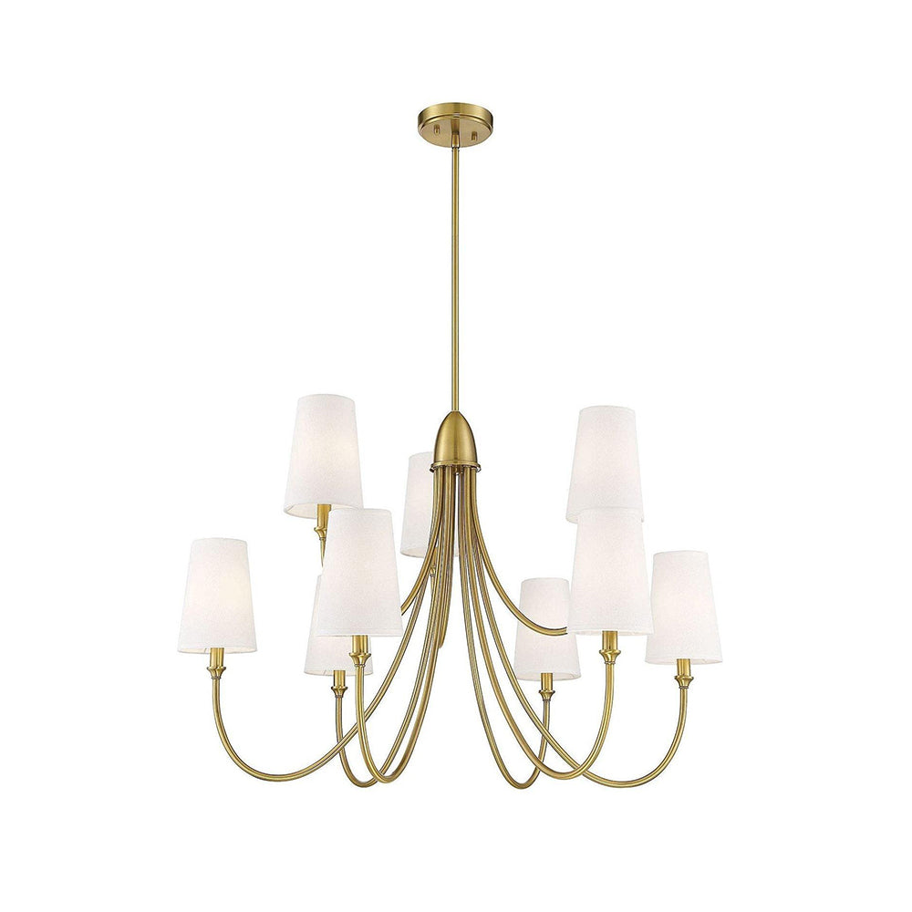 Lumin Vintage Industrieller Stoff-Kronleuchter-Letslighting