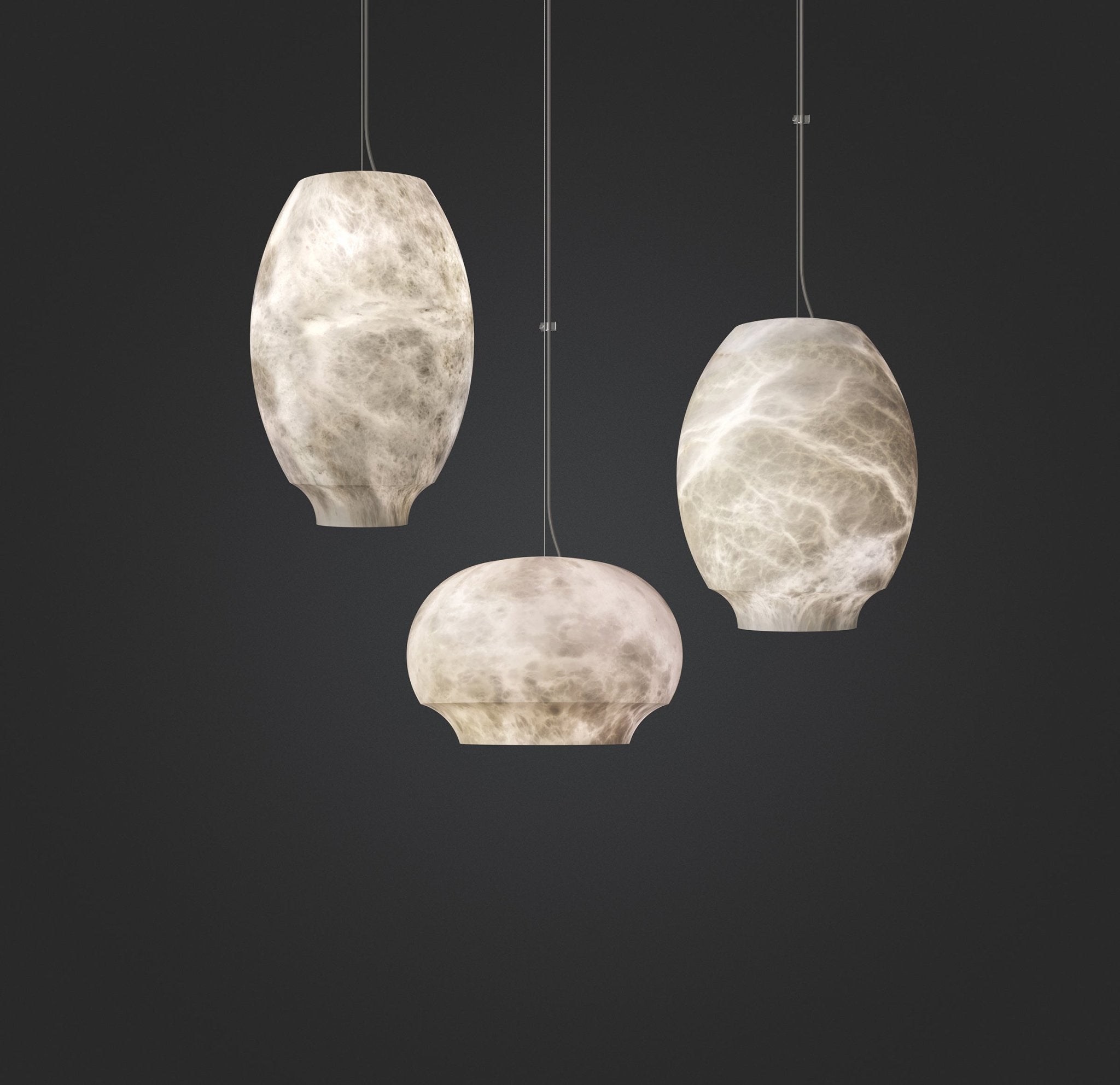 Thalia Minimalist Alabaster Pendant Light - Neutralighting