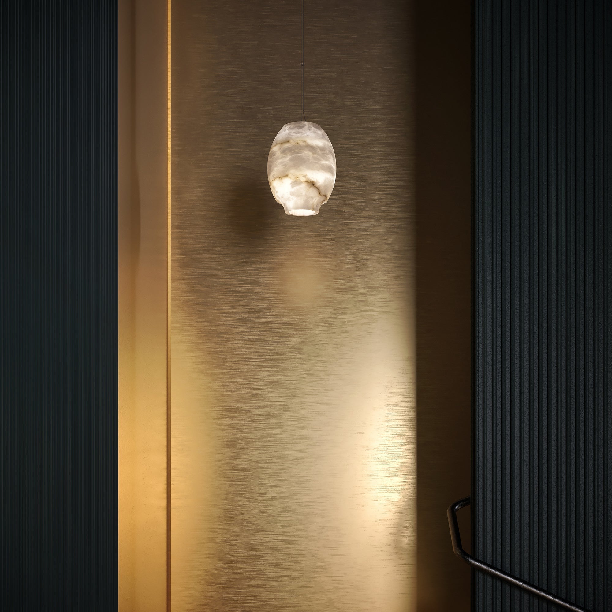 Thalia Minimalist Alabaster Pendant Light - Neutralighting