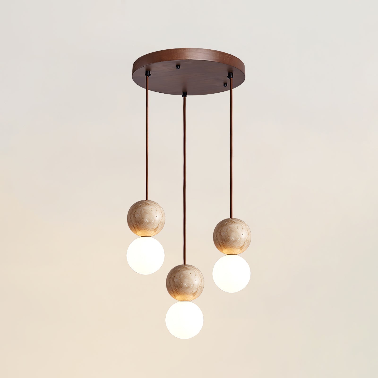 Luna Travertine Pendant Light - Neutralighting