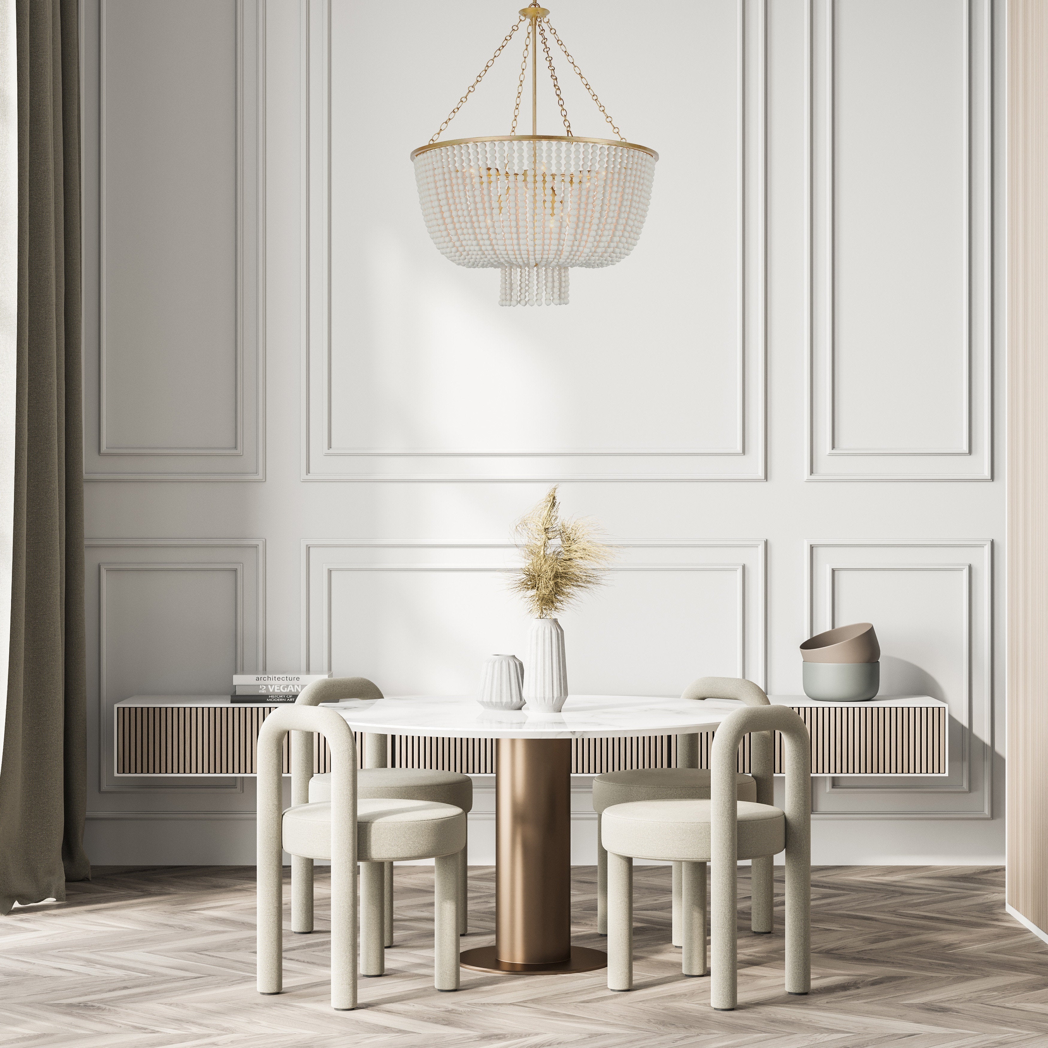 Opal Postmoderner Luxus-Holzleuchter-Letslighting