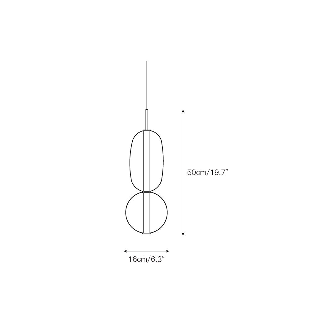 Zodore Moderne Pendelleuchte aus Glas-Letslighting