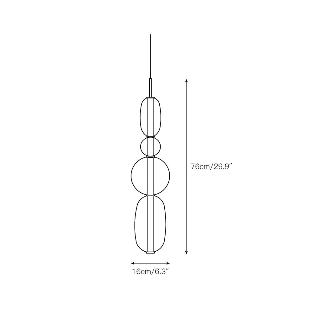 Zodore Moderne Pendelleuchte aus Glas-Letslighting