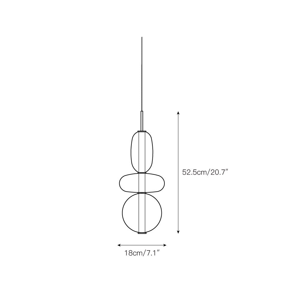 Zodore Moderne Pendelleuchte aus Glas-Letslighting