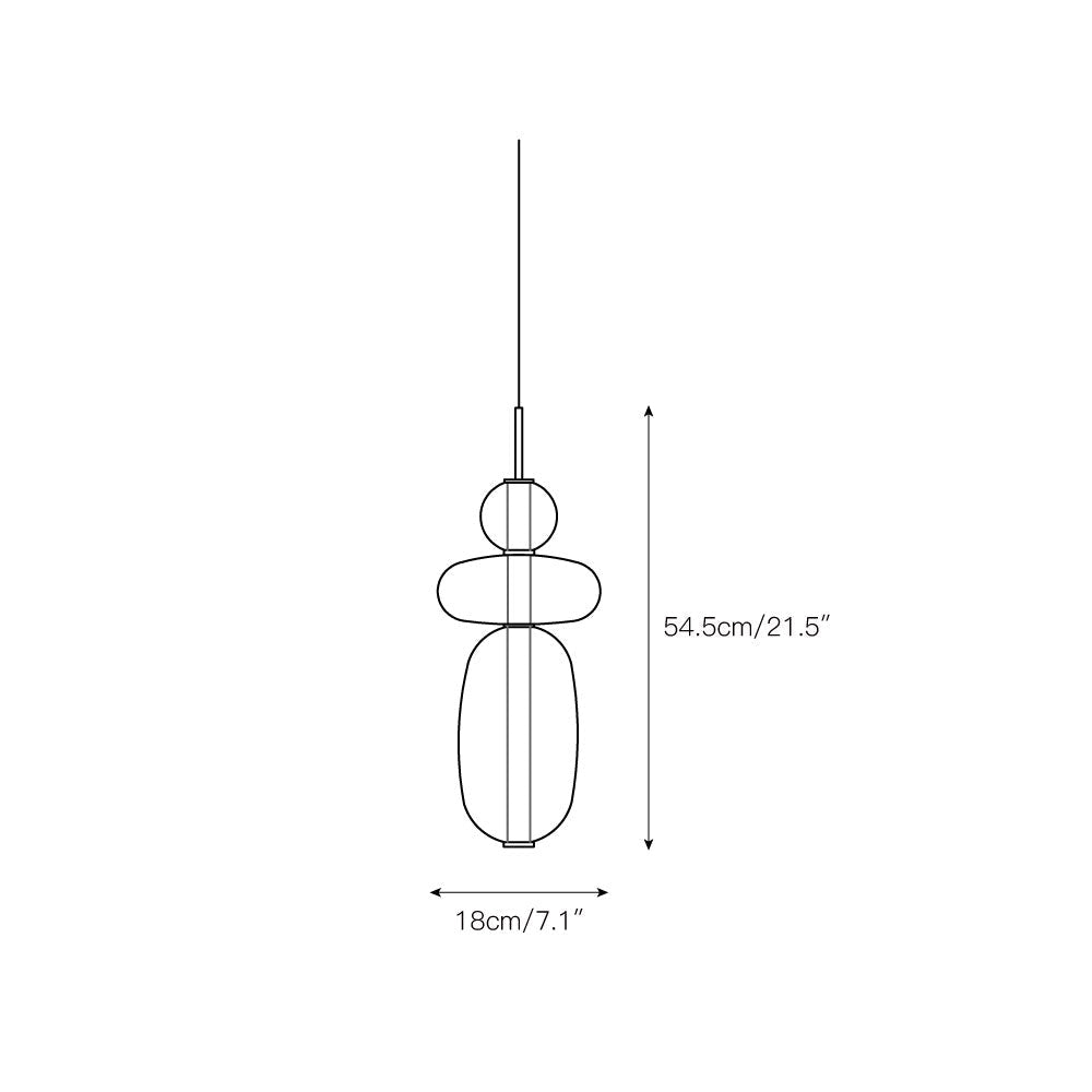 Zodore Moderne Pendelleuchte aus Glas-Letslighting
