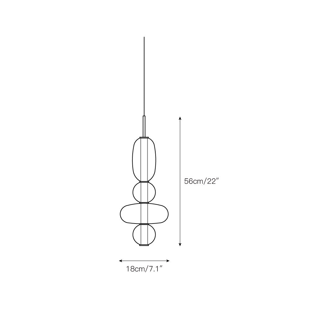 Zodore Moderne Pendelleuchte aus Glas-Letslighting