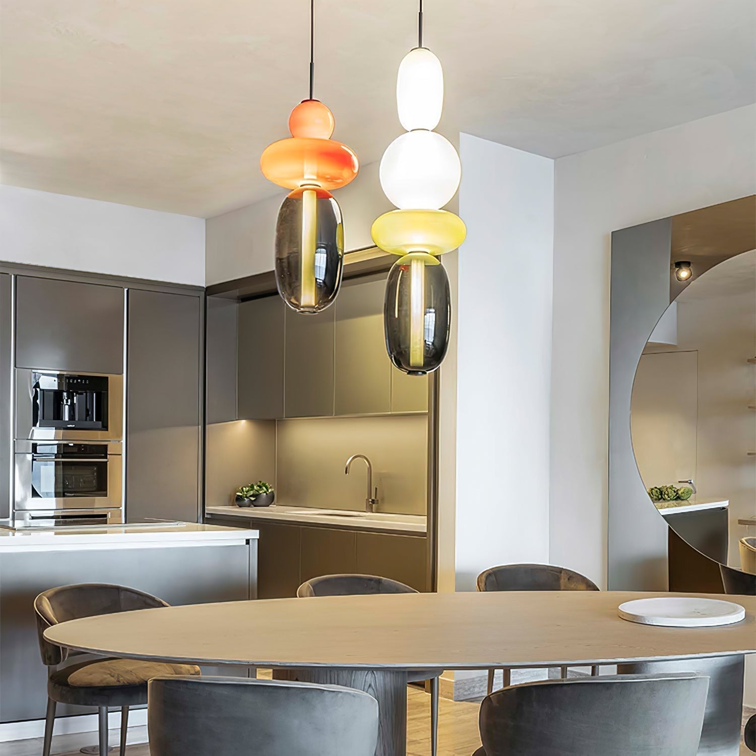 Candied Glass Combo Pendant Light - Blowlighting