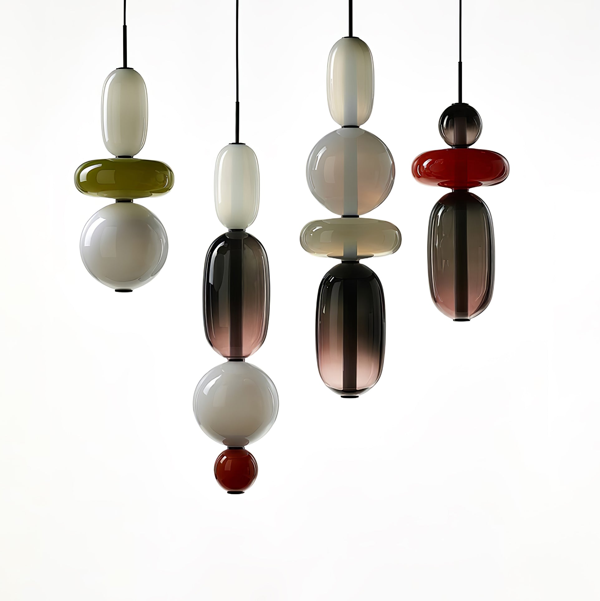 Candied Glass Combo Pendant Light - Blowlighting
