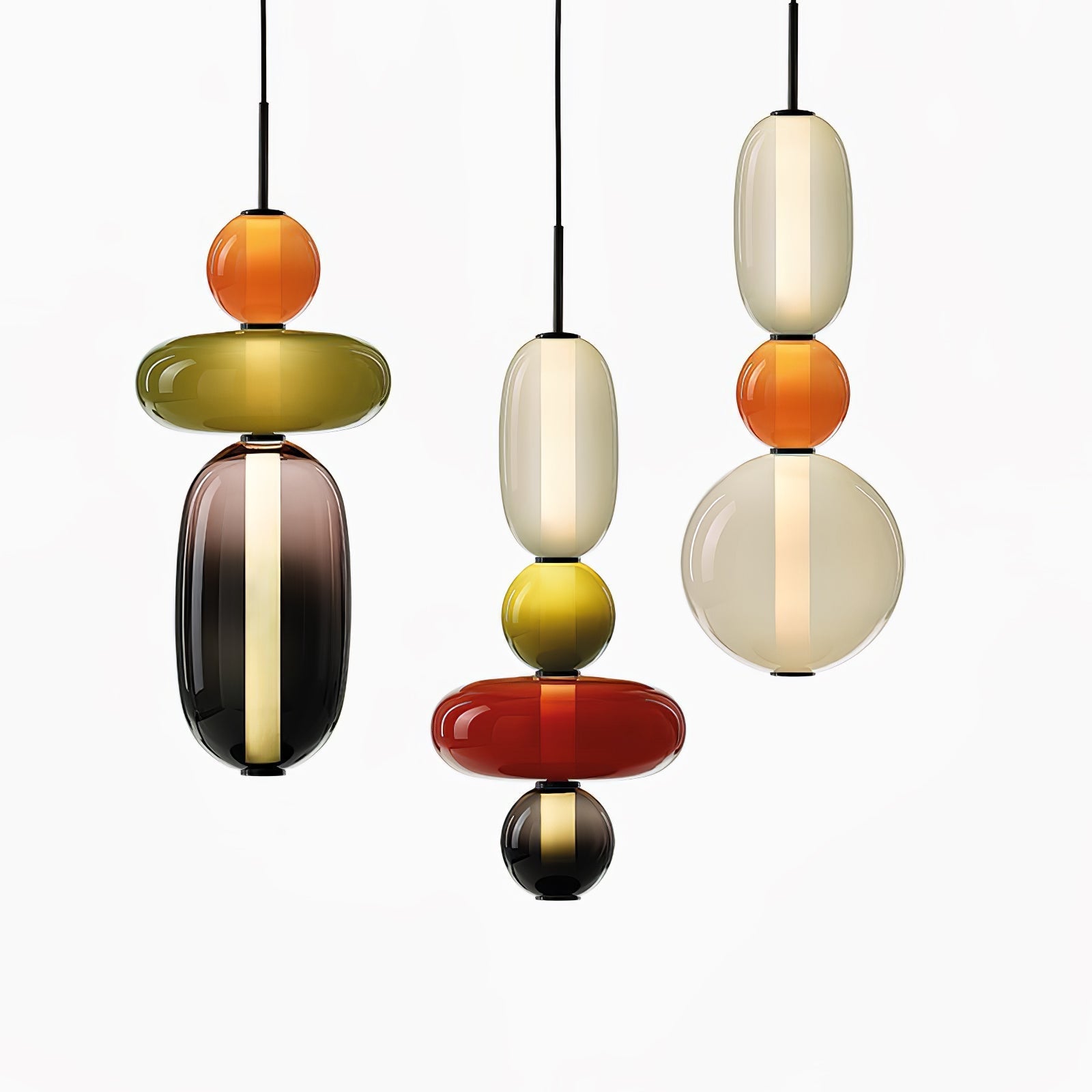 Candied Glass Combo Pendant Light - Blowlighting