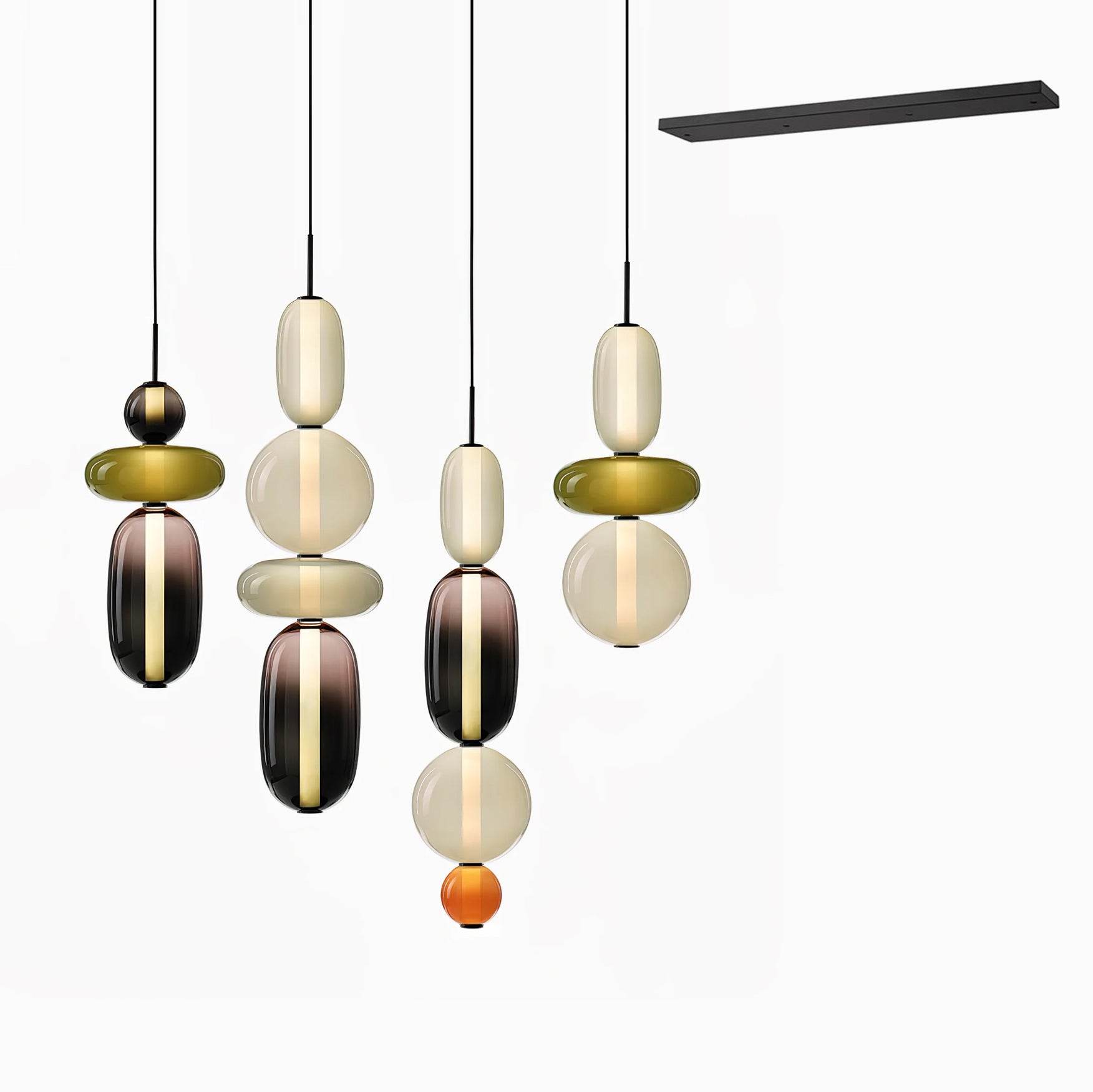 Candied Glass Combo Pendant Light - Blowlighting