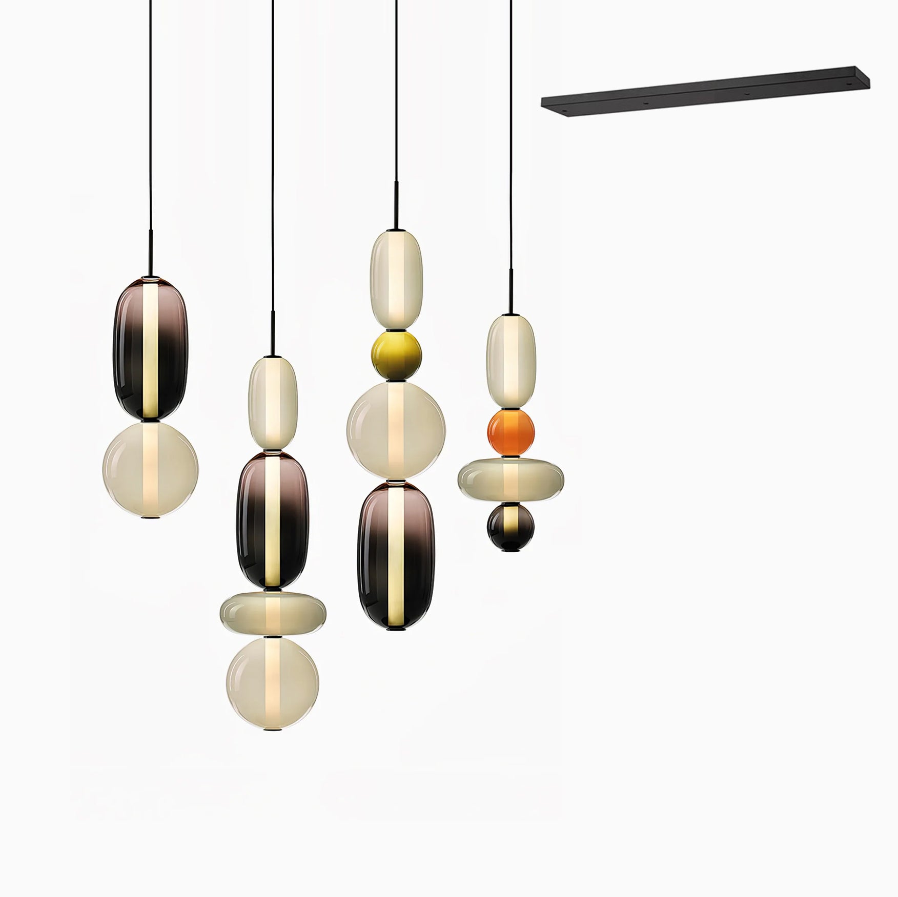 Candied Glass Combo Pendant Light - Blowlighting