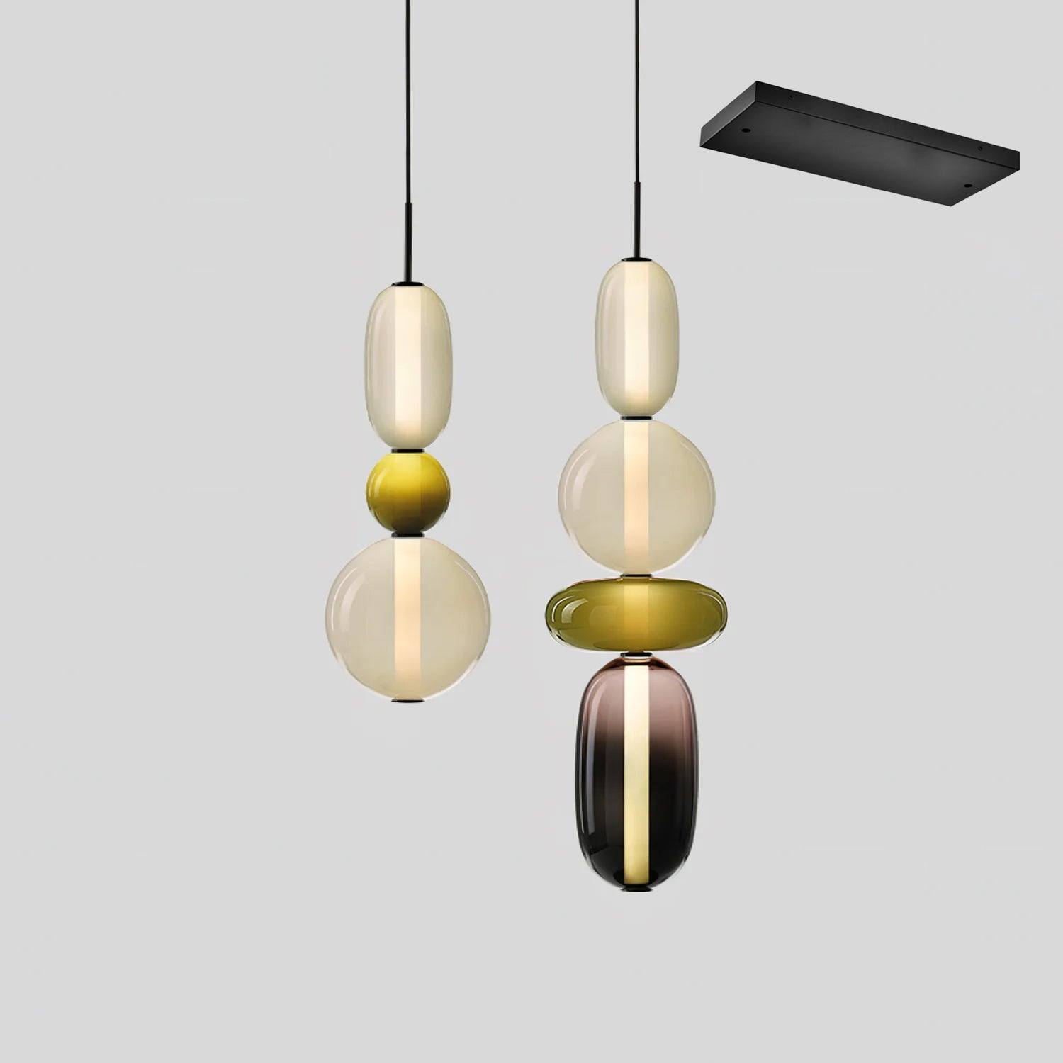 Candied Glass Combo Pendant Light - Blowlighting