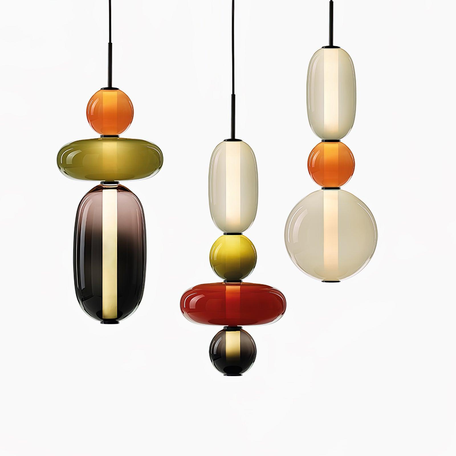 Candied Glass Combo Pendant Light - Blowlighting