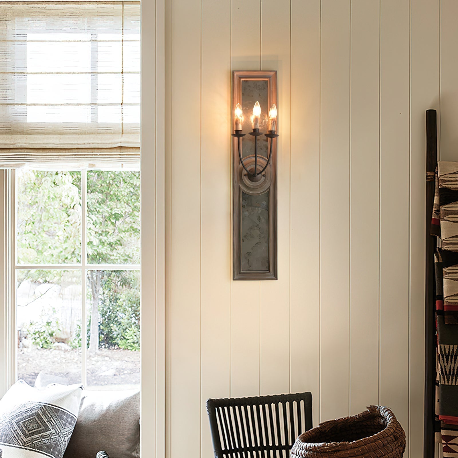 Phasis 3-Licht Spiegel Elegante Vintage Wandleuchte-Letslighting