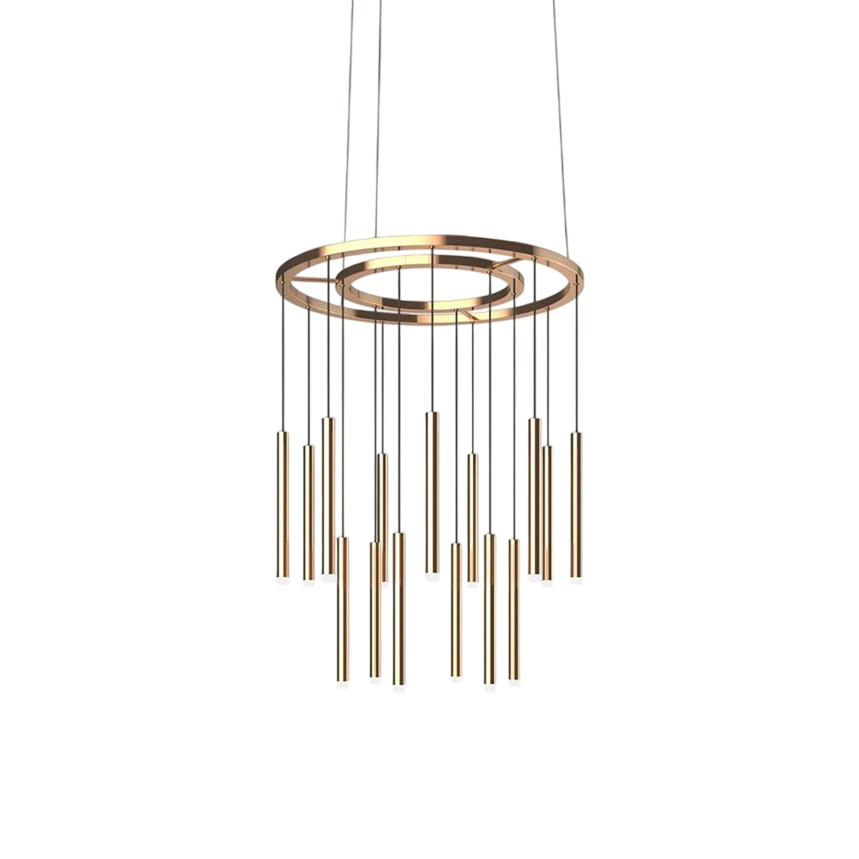 Quint Minimalistischer Kronleuchter aus Messing-Letslighting