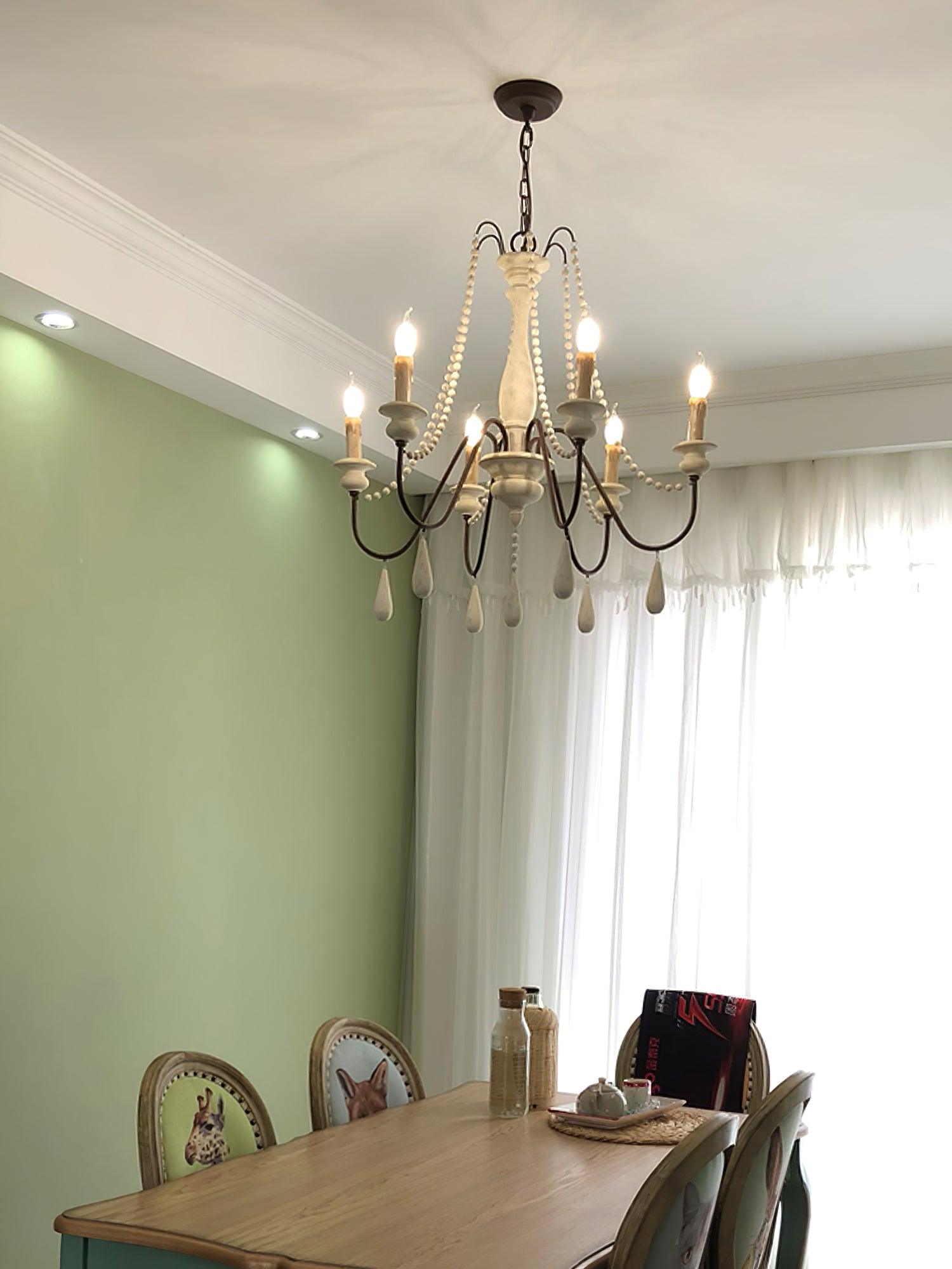 Lustra Kronleuchter Kerze Scroll Arm Rustikal-Letslighting