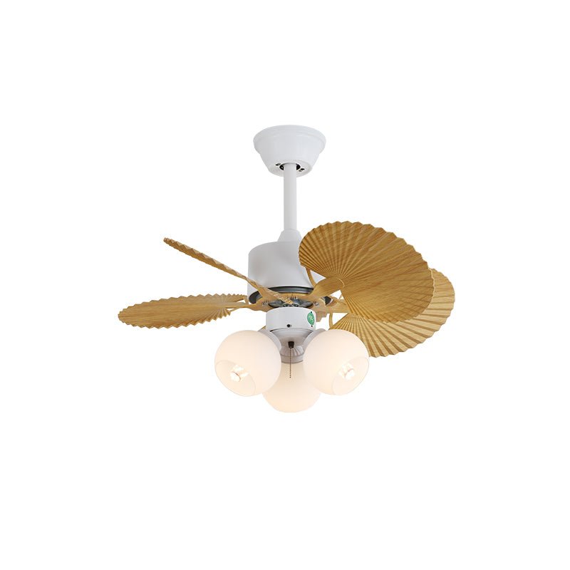 Liora Deckenventilator mit bunter Glasbeleuchtung