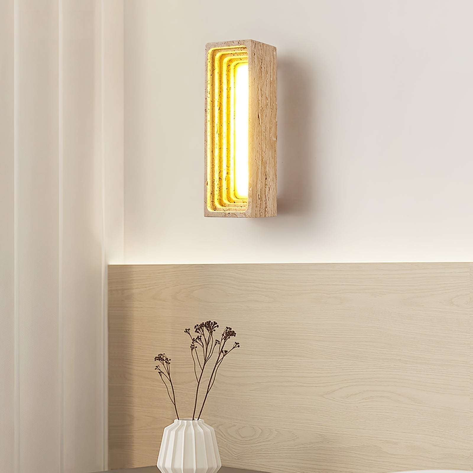 Atheila Travertine Wall Light - Neutralighting