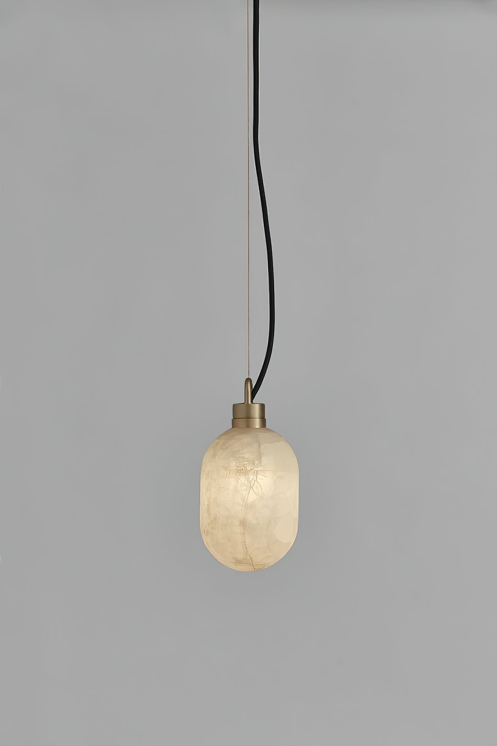 Umbra Modern Minimalist Brass Metal Alabaster Pendant Lamp - Letslighting