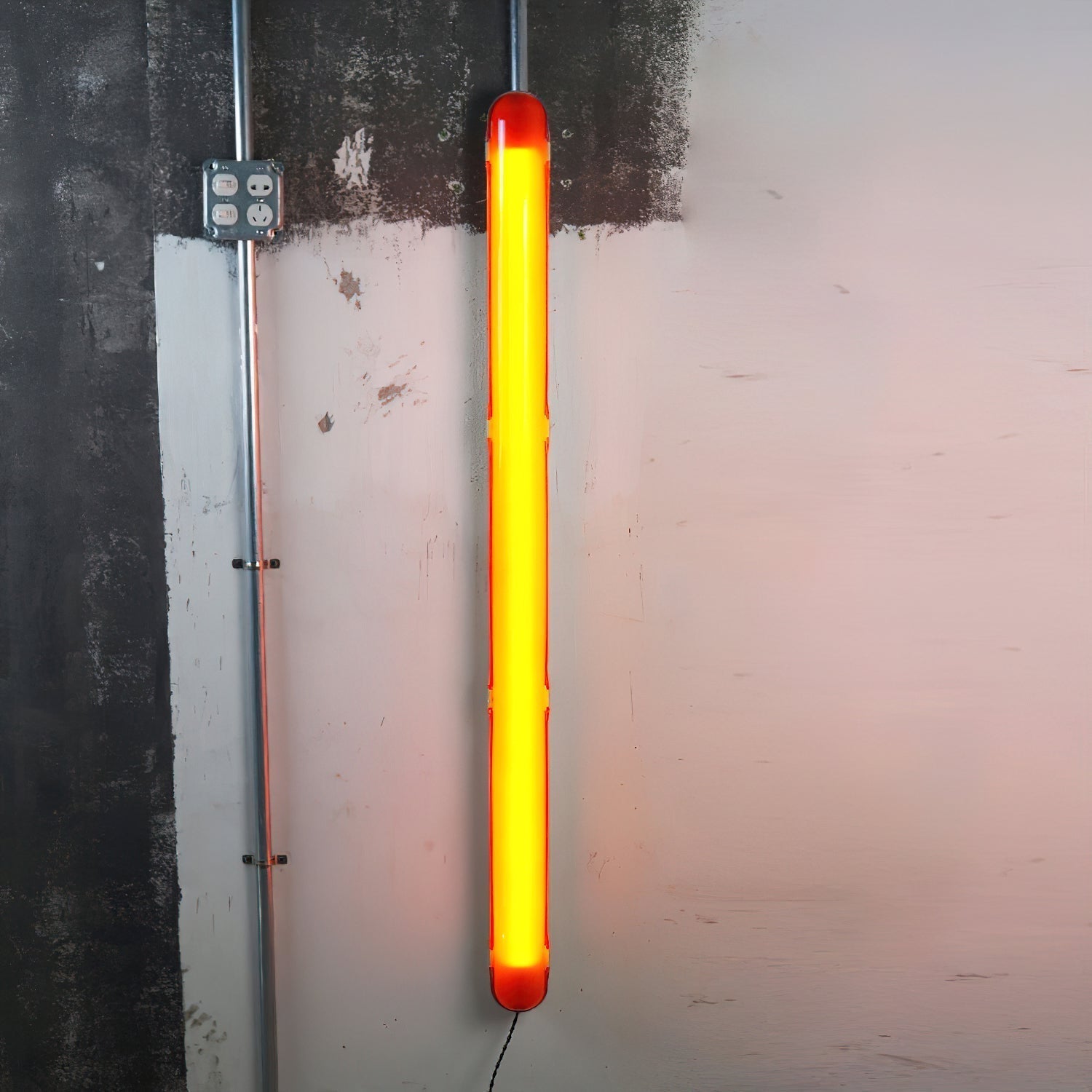 Wavel Rote Wandleuchte aus Kunststoff-Letslighting