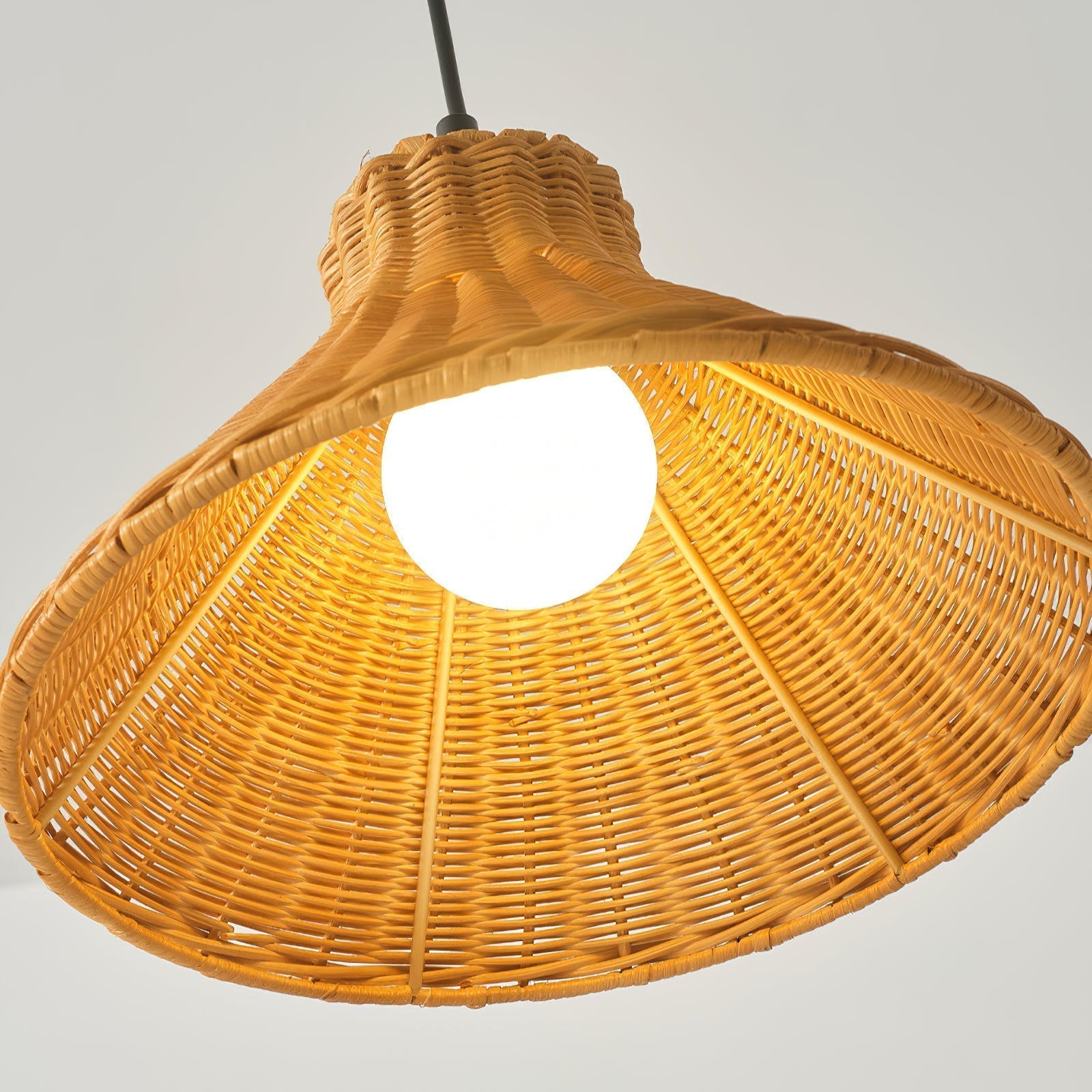 Vamirel Natürliche Rattan Pendelleuchte-Letslighting