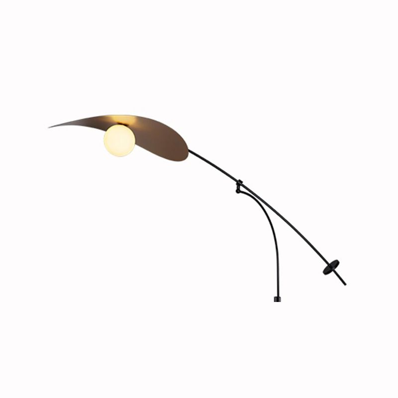 Arisha Antiquität Wandleuchte, Bogen Schwarz/Gold, Schlafzimmer