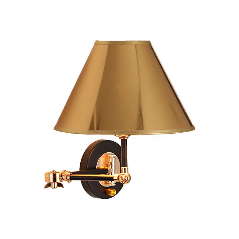 Arisha Verstellbare Wandleuchte, Kegelförmig, Gold, Schlafzimmer