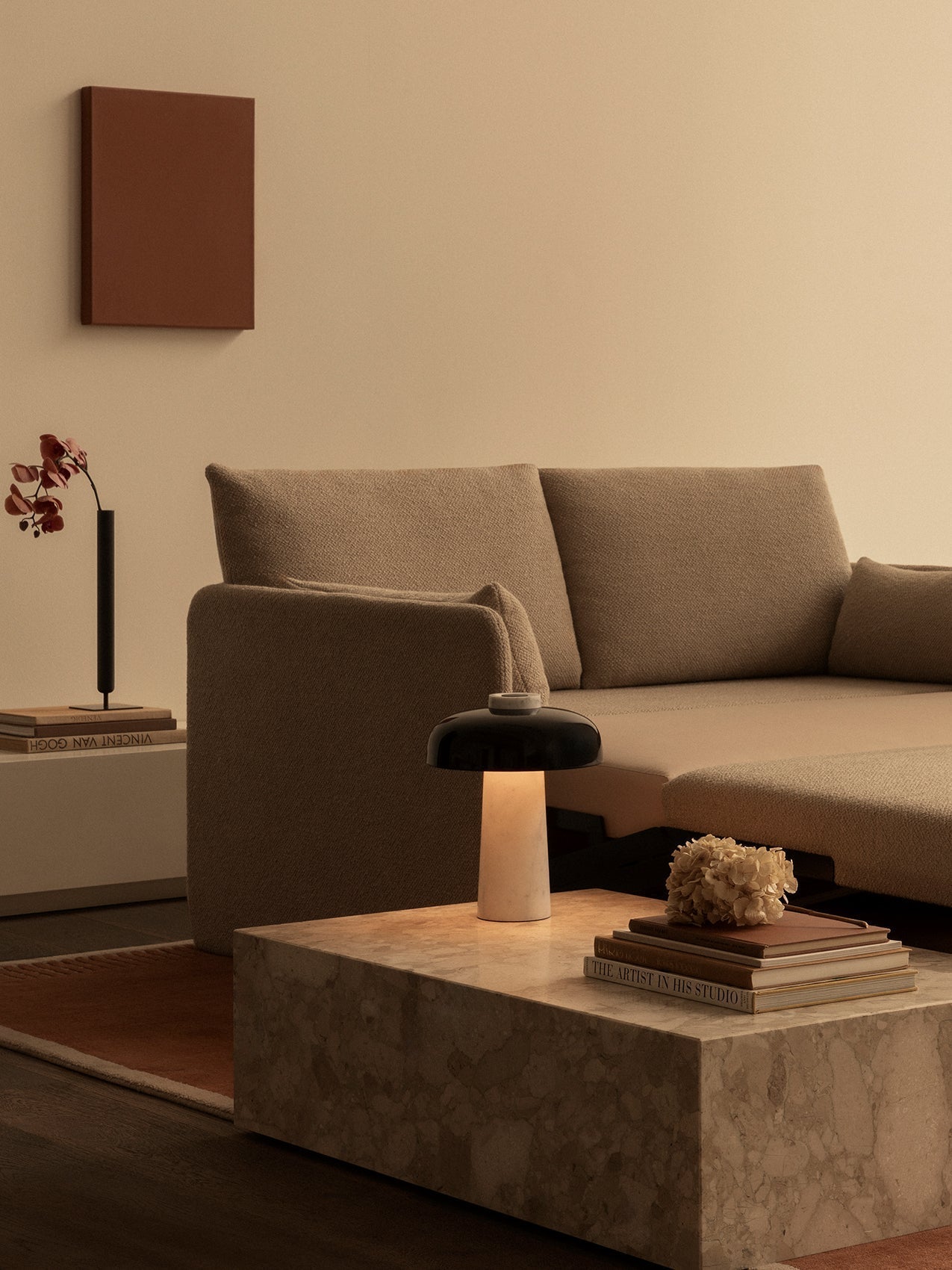 Carla Travertine Table Lamp - Letslighting