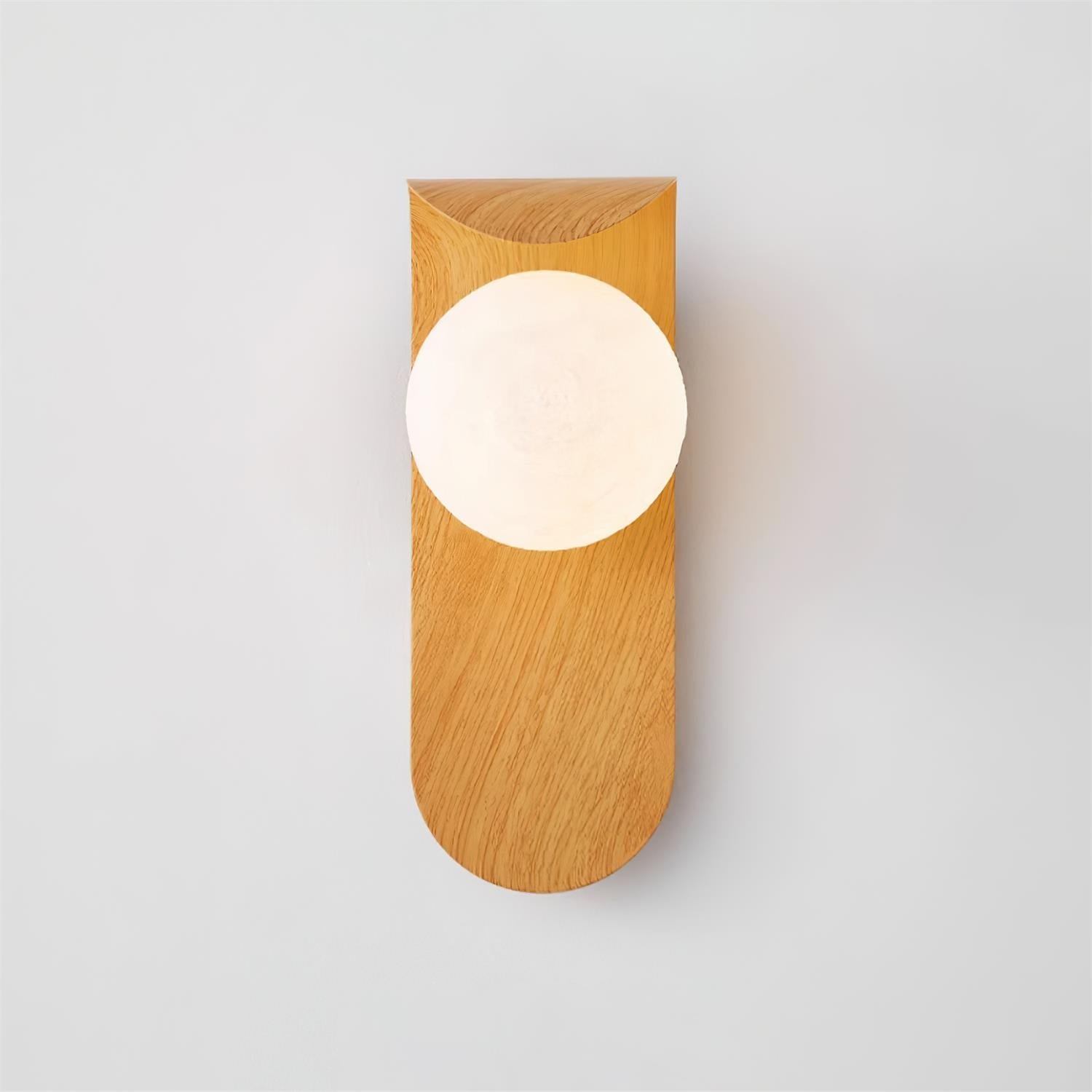 Exuro Wandleuchte für den Innenbereich aus Holz / Nussbaum