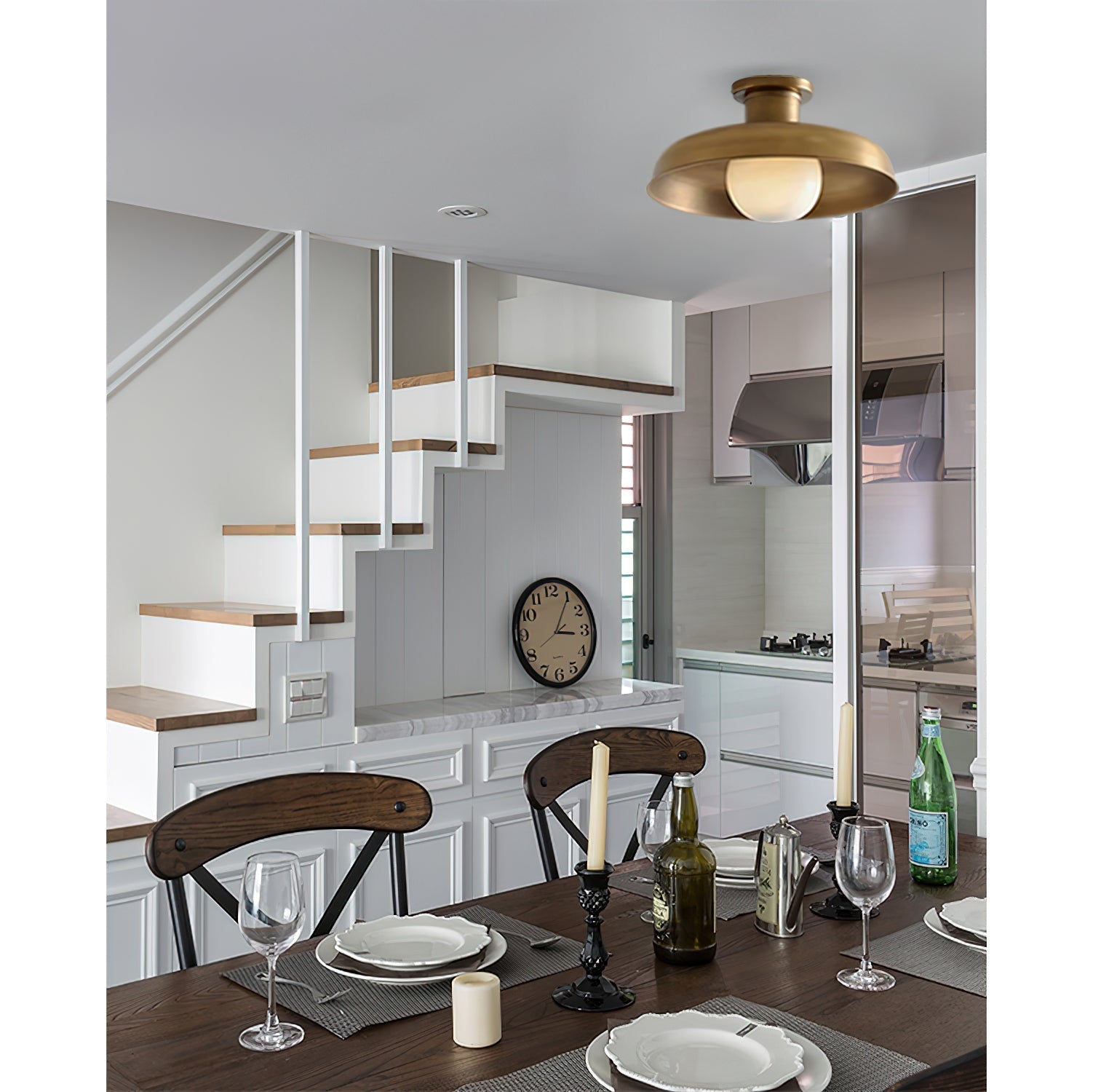 Quasar Minimalistische Deckenlampe aus Glas-Letslighting