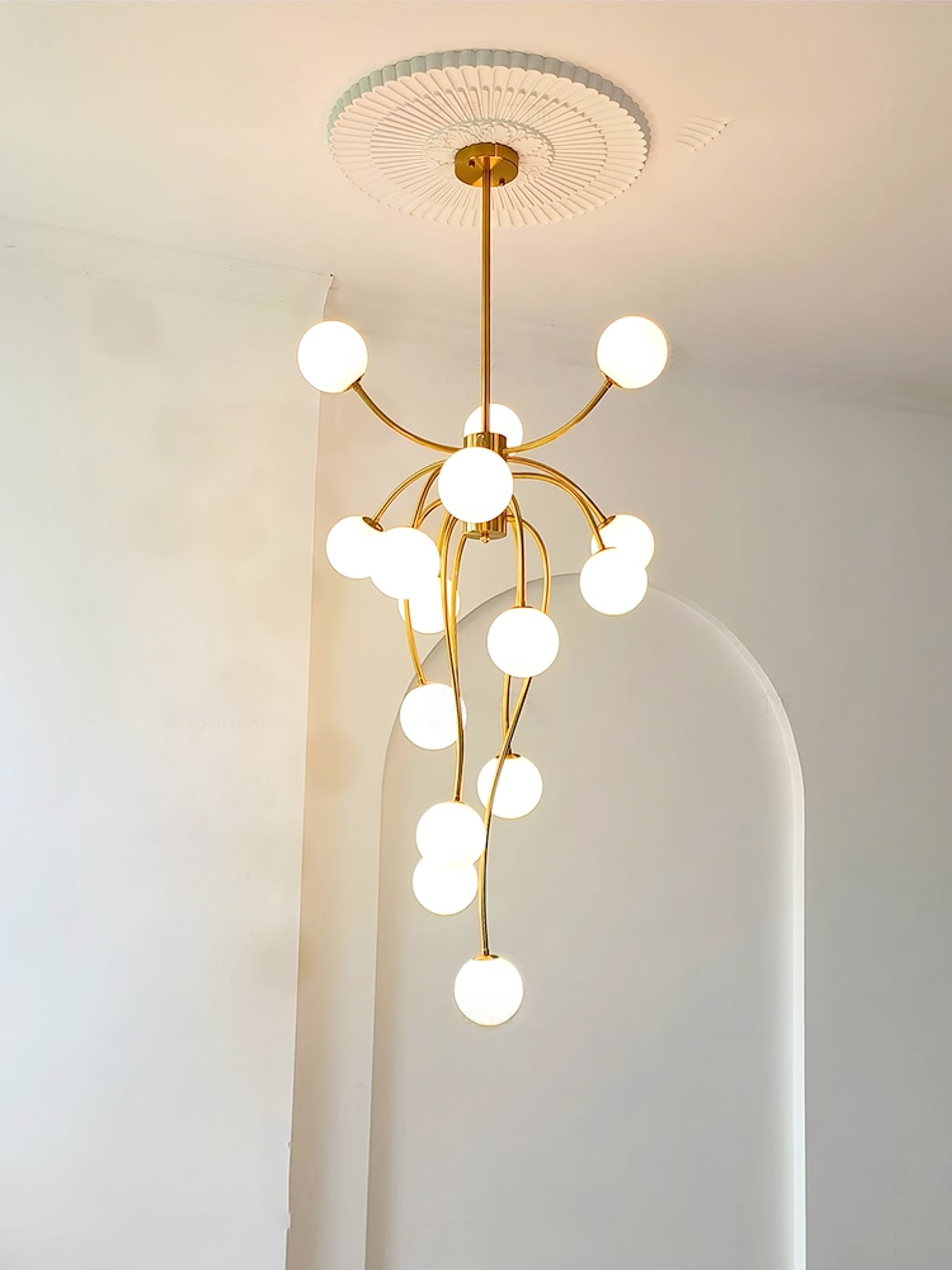Astralyn Messing-Kugel-Kronleuchter-Letslighting