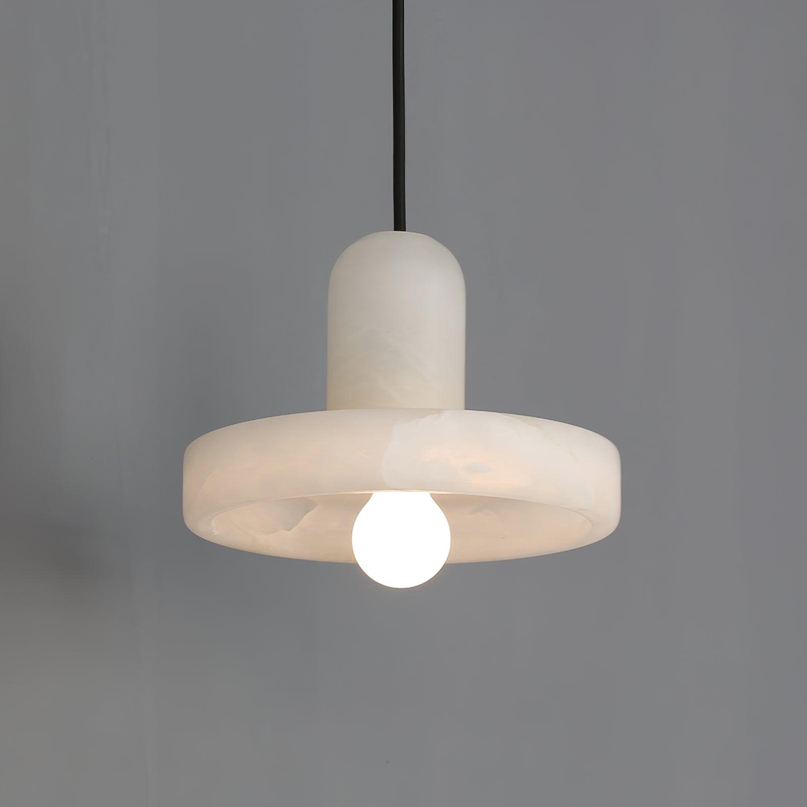 Lyvynos Stacked Alabaster Pendant Light - Blowlighting