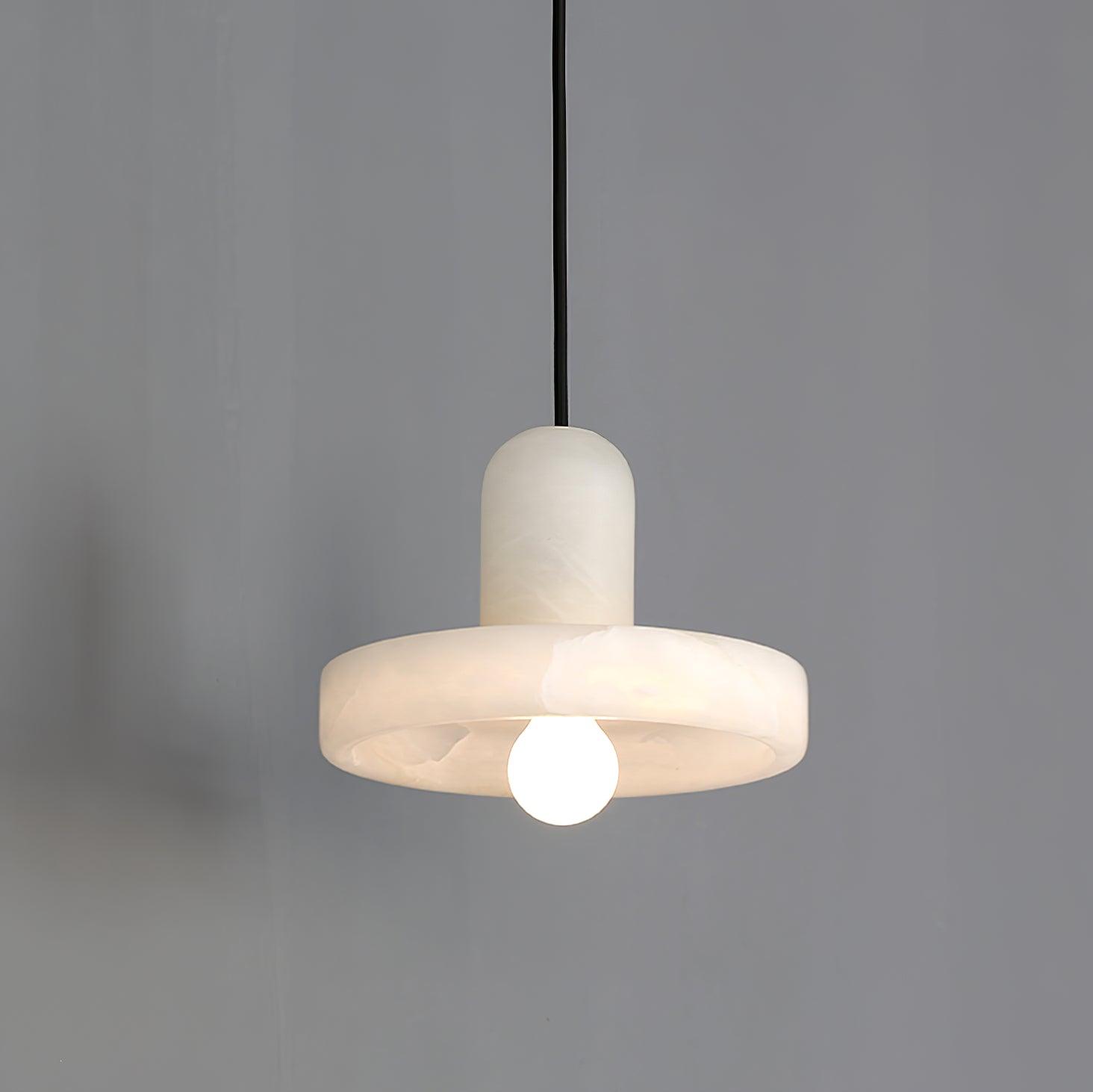 Lyvynos Stacked Alabaster Pendant Light - Blowlighting