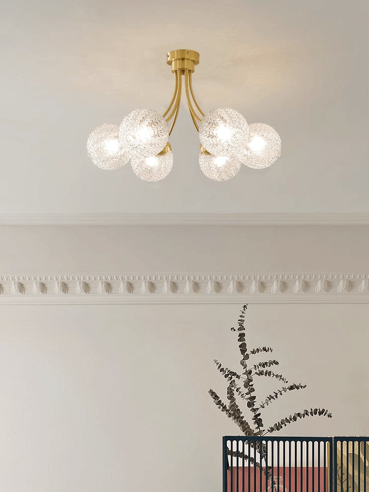 Gloriare Elegante Vintage-Deckenleuchte aus Glas-Letslighting