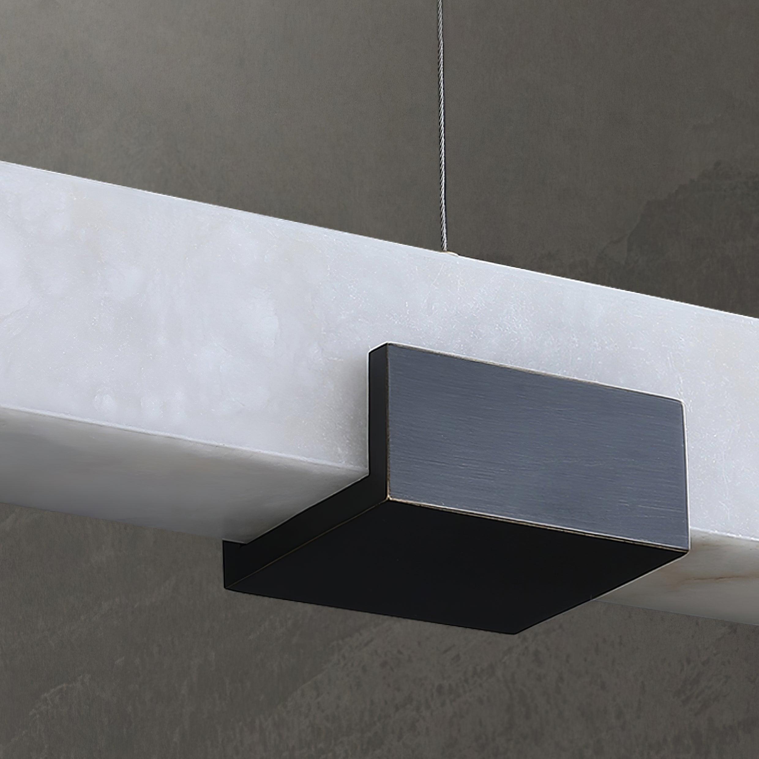 Kaelen Minimalist Alabaster Linear Pendant Light - Neutralighting