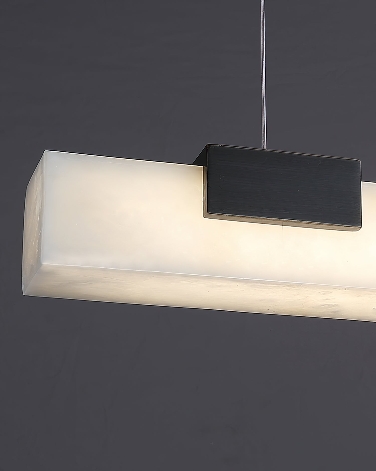 Avert Modern Minimalist Brass Alabaster Pendant Light - Letslighting