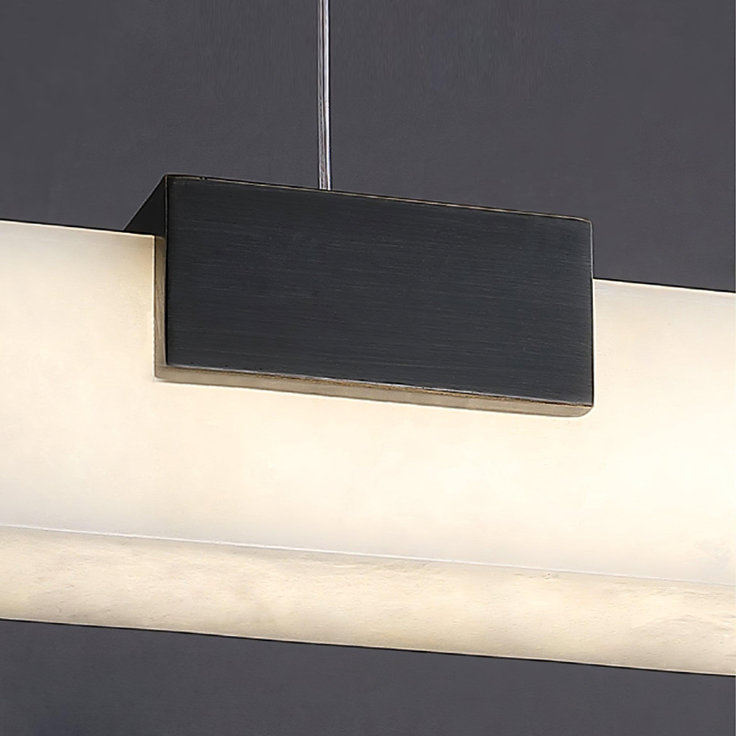 Kaelen Minimalist Alabaster Linear Pendant Light - Neutralighting