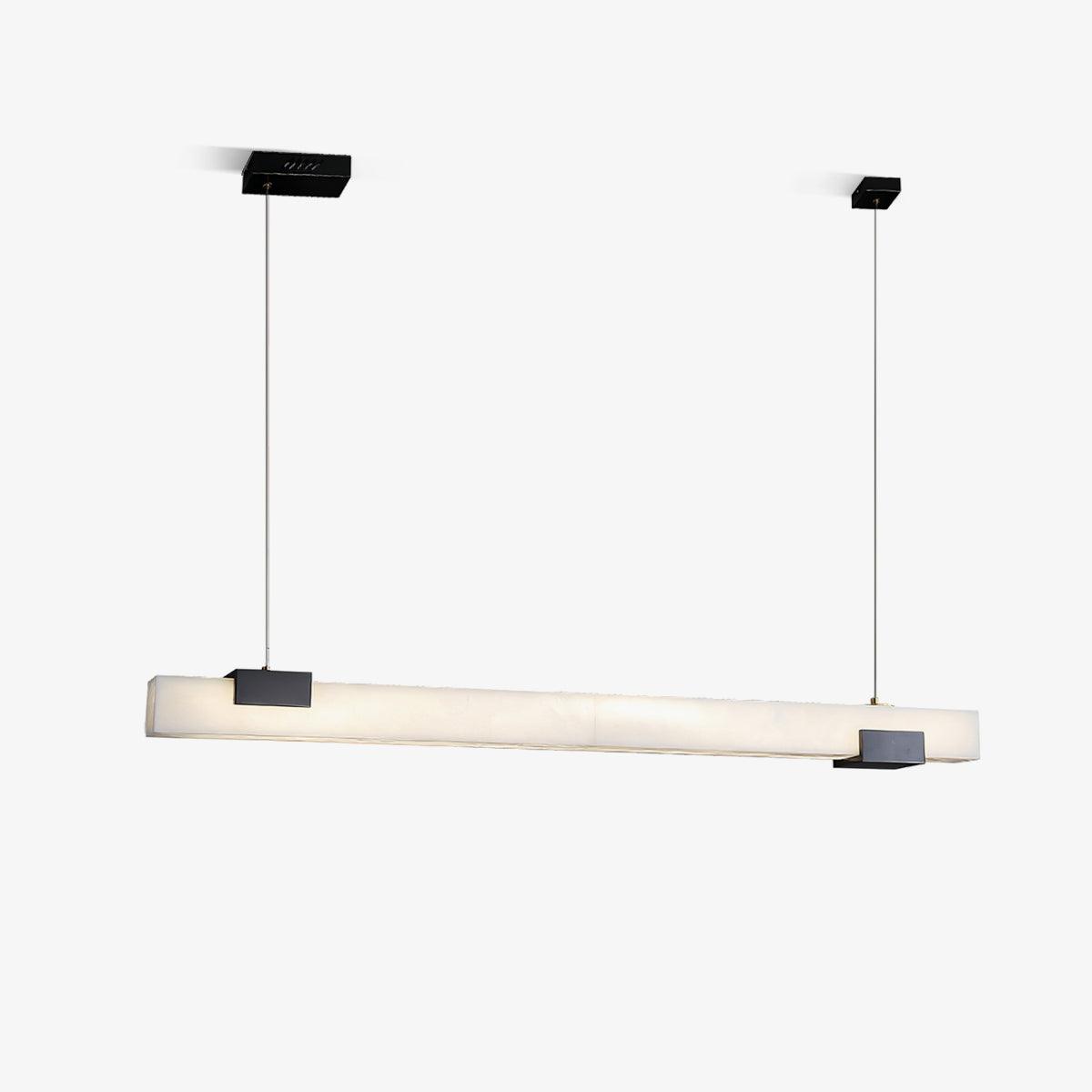 Kaelen Minimalist Alabaster Linear Pendant Light - Neutralighting