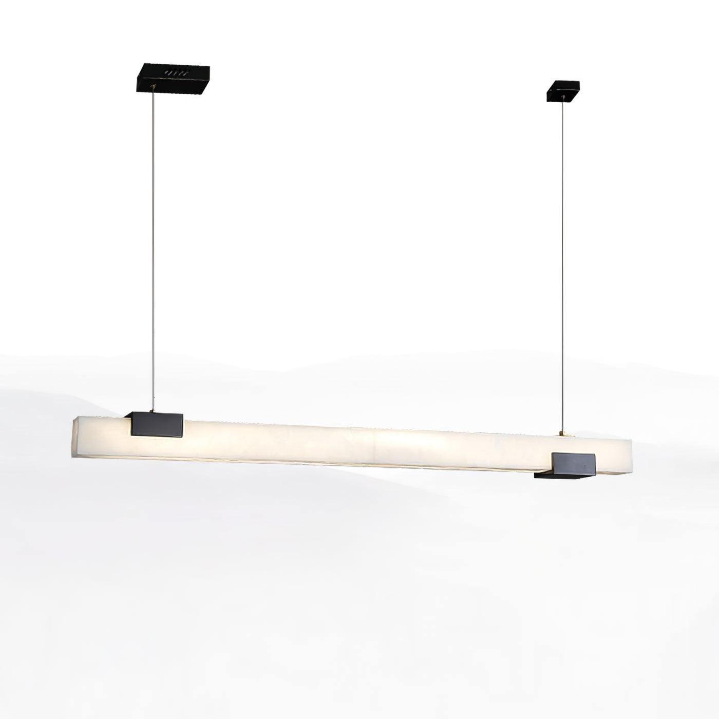 Kaelen Minimalist Alabaster Linear Pendant Light - Neutralighting