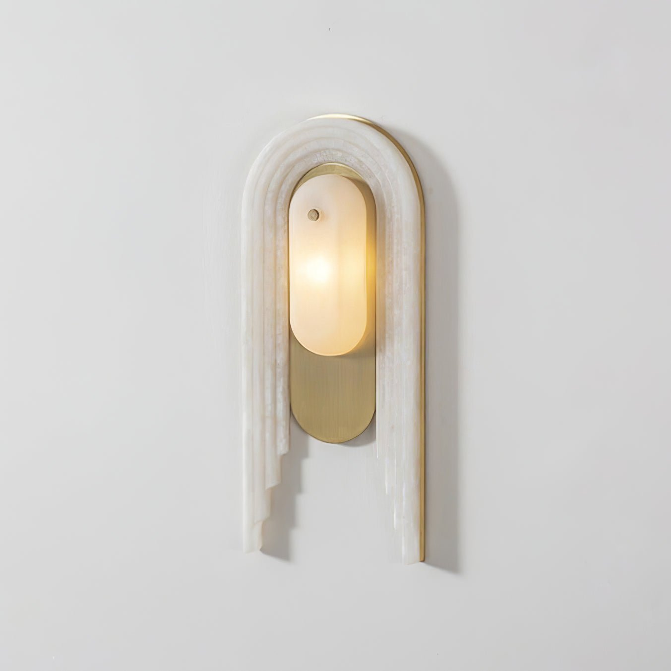 Sytalion Arch Alabaster Wall Light - Neutralighting