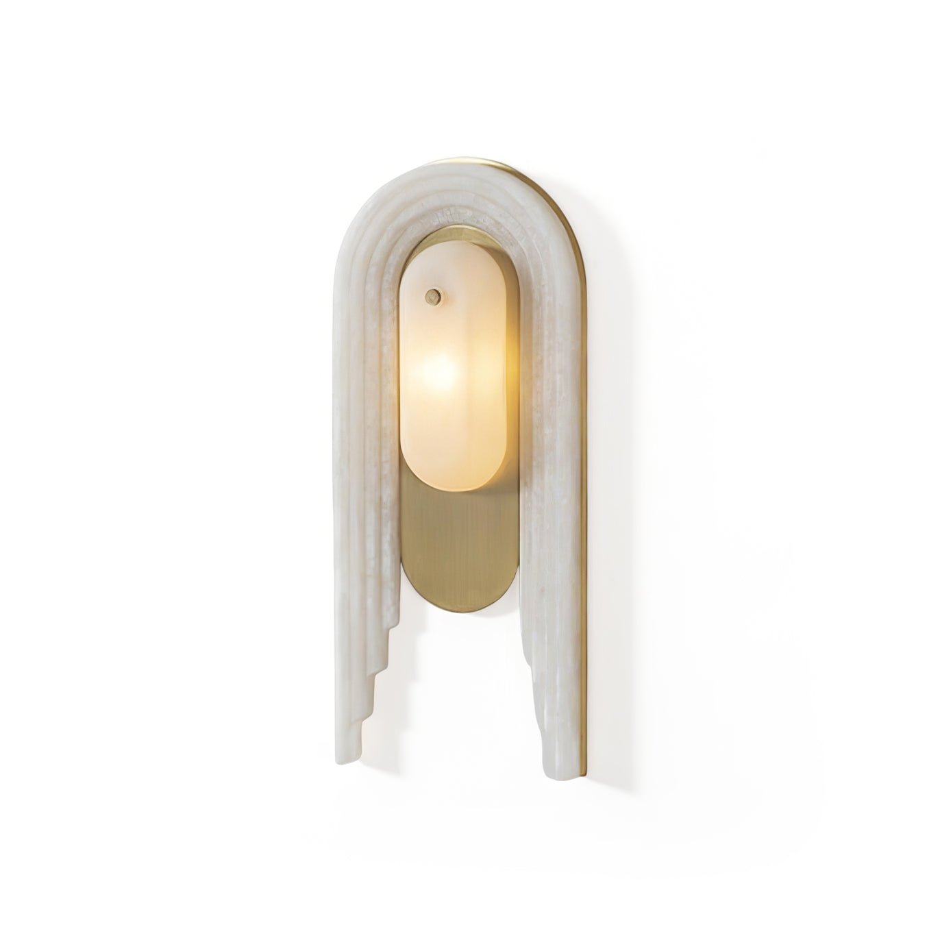 Sytalion Arch Alabaster Wall Light - Neutralighting