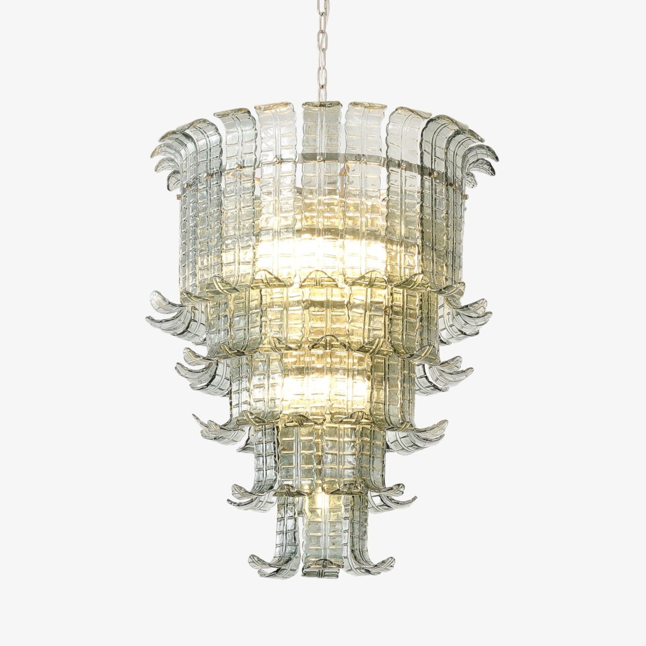 Aurora Chandelier Cascade Murano Glass Tiered Vintage - Neutralighting