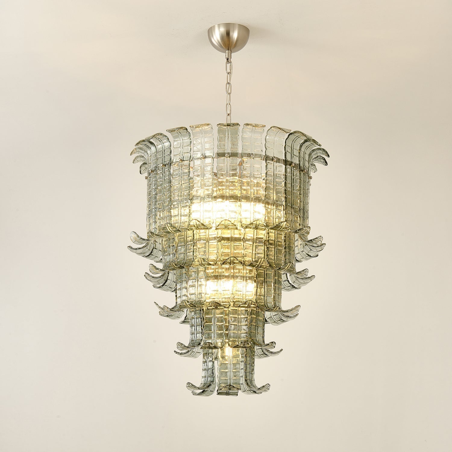 Aurora Chandelier Cascade Murano Glass Tiered Vintage - Neutralighting
