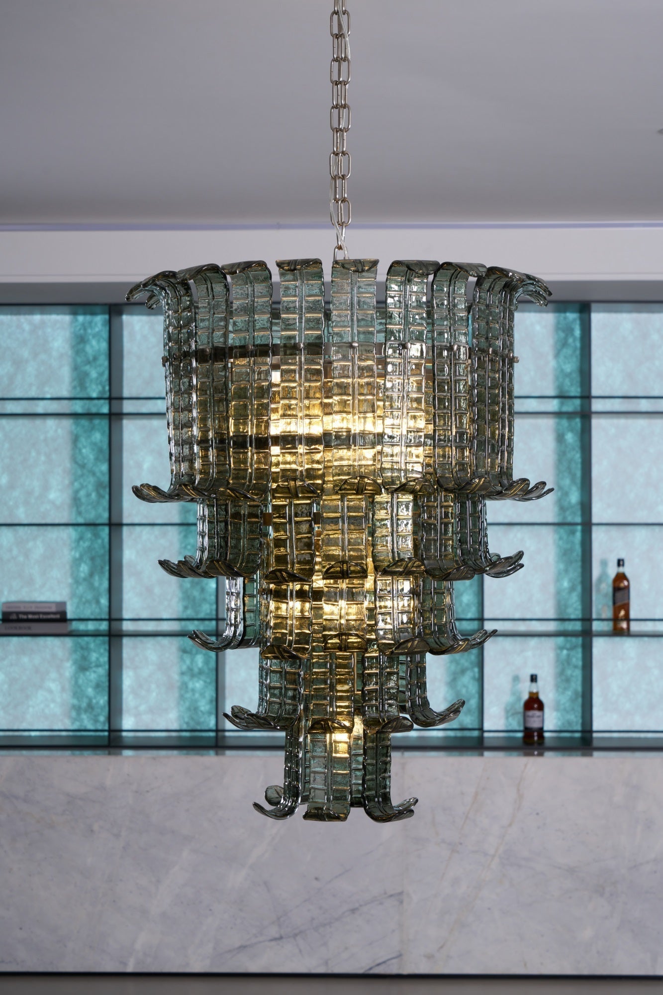 Aurora Chandelier Cascade Murano Glass Tiered Vintage - Neutralighting